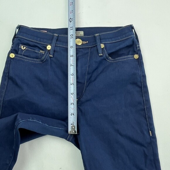 True Religion Halle High Rise Supper Skinny Jeans stretch size 26x29 classic - Picture 8 of 16